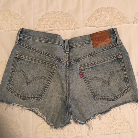 Levi’s 501 cutoff denim shorts. - Picture 2 of 3